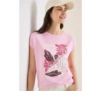 Cecil T-Shirt mit Boatneck und Frontprint Light Blush Rose XXL