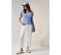 CECIL Damen B323070 T-Shirt mit Deko-Nähten, Fresh Light Blue, XL