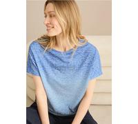 Cecil Damen T-Shirt mit Farbverlauf in Blau, Gr: XS