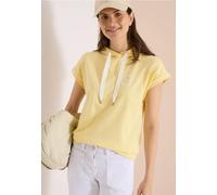 Cecil Damen T-Shirt mit Hoodie und Printdetail in Gelb, Gr: M