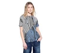 Cecil Damen T-Shirt mit Kapuze, universal blue, XL