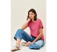 CECIL Damen 3226142 T-Shirt mit Knopfdetail, Glazed Apple Red, XS