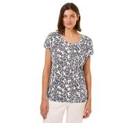 Cecil Damen T-Shirt TOS Minimal AOP Deco Shoulder mit Minimal Print Größe S
