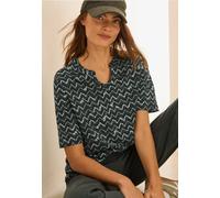 CECIL Damen B322918 T-Shirt mit Minimal Print, Slate Khaki, XS