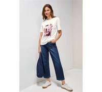 Cecil - T-Shirt mit Print vanilla white - Gr. - XL