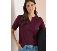 Tunikashirt CECIL, Damen, Gr. M (40), sweet grape rot, Web, 100% Baumwolle, unifarben, comfort fit normal, Rundhals, normaler Saum, Shirts, im Tunika-Style (74917627-M) sweet grape rot