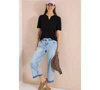 Tunikashirt CECIL, Damen, Gr. S (38), schwarz, Web, 100% Baumwolle, unifarben, comfort fit normal, Rundhals, normaler Saum, Shirts, im Tunika-Style (72845643-S) schwarz