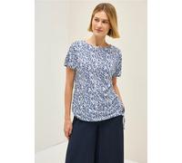 Cecil Damen T-Shirt mit Tunnelzug in Weiß, Gr: M