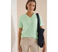 Cecil Kurzarmshirt Damen V-Ausschnitt Jersey 53% Viskose 41% Polyester XXL (46) Juicy Lime