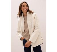 Cecil Damen Teddy Jacke mit Details in Weiß, Gr: S