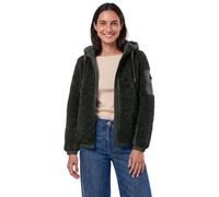Fellimitatjacke CECIL, Damen, Gr. S (38), grün (olive night), Plüsch, Oberstoff: 100% Polyester. Oberstoff 2: 85% Polyester, 15% Baumwolle. Futter: 100% Polyester. Füllung: 100% Polyester, unifarben, 