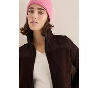 Cecil Damen Teddy-Jacke mit Steppdetails in Braun, Gr: XXL