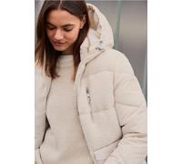 Cecil Damen Teddy Jacke mit Strukturmix in Weiß, Gr: L