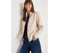 Cecil Damen Teddy-Mix Jacke in Weiß, Gr: L
