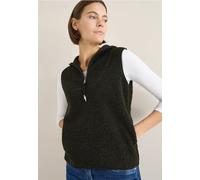 Cecil Damen Teddy Troyer Weste in Grün, Gr: XXL