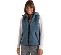 Fellimitatweste CECIL, Damen, Gr. L (42), mountain air blau, Stoff;Plüsch, Obermaterial: 100% Polyester. Obermaterial 2: 100% Nylon, unifarben, comfort fit normal, ohne Ausschnitt, Westen, mit abnehmb