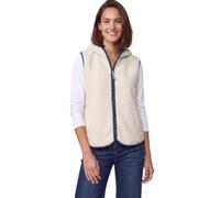 Fellimitatweste CECIL, Damen, Gr. XL (44), beige (teddy vanilleweiß), Stoff, Außenmaterial: 100% Polyester. Innenmaterial: 65% Polyester, 35% Viskose, unifarben, comfort fit normal, ohne Ausschnitt, W