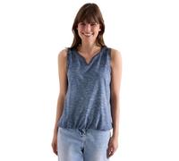 Cecil Damen Top aus Jersey im Garment Dye Look in Blau, Gr: XL