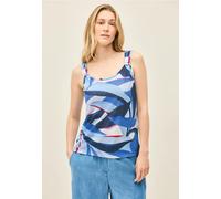 CECIL Damen B323541 Top in Strick-Optik, Urban Navy Blue, L