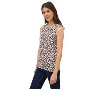 Cecil Damen Top mit Leo-Muster in Rot, Gr: XL