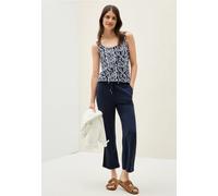 CECIL Damen B323073 Top mit Smok-Details, Universal Blue, S