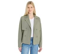 Kurzjacke CECIL, Damen, Gr. L (42), chlorella grün, Web, Obermaterial: 100% Baumwolle. Futter: 100% Polyester, unifarben, lässig geschnitten hüftlang, V-Ausschnitt, Jacken Kurzjacke, Trenchcoat mit Re