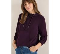 Cecil Damen Troyer-Sweatshirt mit Kapuze in Rot, Gr: XS