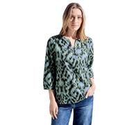 Cecil Damen Tunika Bluse mit Muster Strong Khaki XS