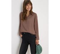 CECIL Damen 3412180 Tunika in Unifarbe, Cocoa Taupe, 46