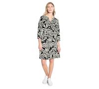 CECIL - Leinenmix Print Kleid black - Gr. - XL