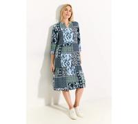 Cecil Damen Tunika Kleid mit Print in Blau, Gr: XS