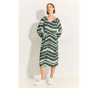Cecil Damen Tunika Kleid mit Print in Grün, Gr: XS