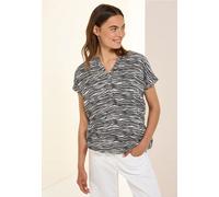 Cecil Damen Tunika mit Zebra Print in Grau, Gr: S