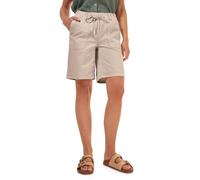 Shorts CECIL "Style Tracey", Damen, Gr. XXL (46), N-Gr, beige (boulder beige), Web, Obermaterial: 98% Baumwolle, 2% Elasthan, unifarben, casual, regular fit kniefrei, Hosen, mit elastischem Bund und T