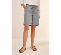 Cecil Damen Twill Shorts im Washed-Look in Grau, Gr: XXL