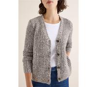 Cecil Damen Two Tone Cardigan in Braun, Gr: XXL