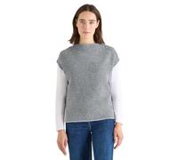 Cecil Damen Two-Tone Federgarn Pullunder in Schwarz, Gr: S