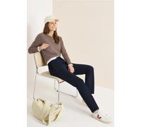 Cecil Joggerhose Style Tracey, comfort fit, uni Blau, Gr. XXL, Länge 30