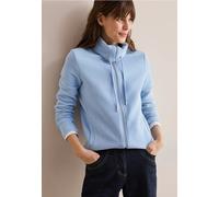 Cecil Sweatjacke Two-Tone Ottoman Damen gemustert fresh light blau Größe XXL (46)