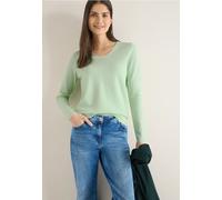 Cecil Damen Two-Tone Pullover in Grün, Gr: XXL