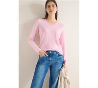 Cecil Damen Two-Tone Pullover in Rosa, Gr: XS
