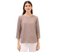 Cecil Damen Two Tone Strukturshirt in Braun, Gr: XXL