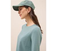 Cecil Damen Two Tone Strukturshirt in Grün, Gr: L