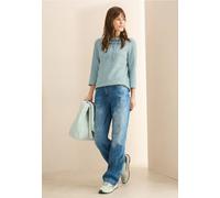 Cecil Damen Two-Tone Strukturshirt in Grün, Gr: XXL