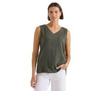 V-Neck Blusentop in Musselin-Qualität