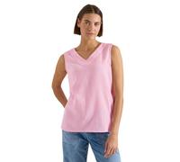 V-Neck Blusentop in Musselin-Qualität