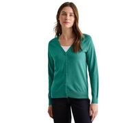 Cardigan CECIL, Damen, Gr. XXL (46), grün (sea grün), Web, 60% Baumwolle, 40% Viskose, unifarben, normal normal, V-Ausschnitt, Bündchen, Strickjacken, mit Knopfleiste (98712303-XXL) sea grün