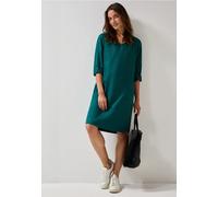 Cecil Damen V-Neck Leinenkleid in Grün, Gr: XXL