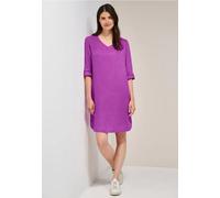Cecil Damen V-Neck Leinenkleid in Pink, Gr: S