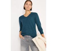 Cecil Damen V-Neck Pullover in Blau, Gr: M